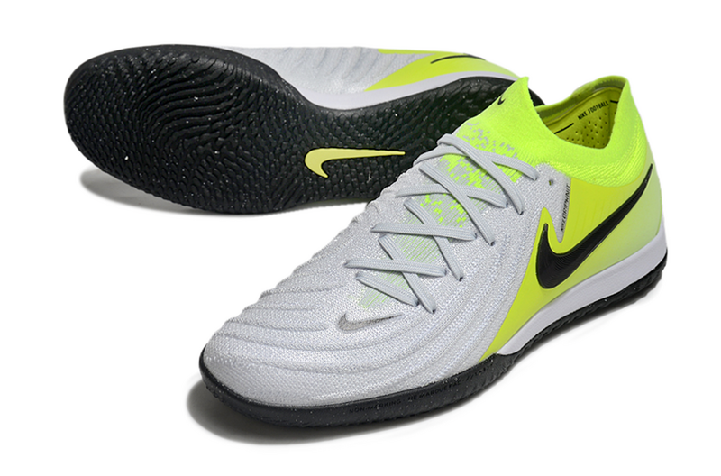 CHUTEIRA NIKE PHANTOM GX II ELITE FUTSAL "MAD VOLTAGE" - BRANCA E AMARELA