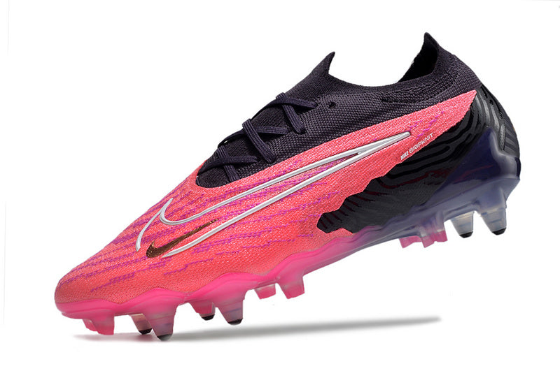 CHUTEIRA NIKE GX ELITE TRAVA MISTA FIXA - ROSA E PRETA