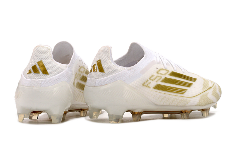 ADIDAS F50.1 ELITE CAMPO  "DAY SPARK" – BRANCA E DOURADA