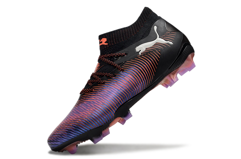 CHUTEIRA PUMA FUTURE 8 ULTIMATE CAMPO - PRETA E ROXA