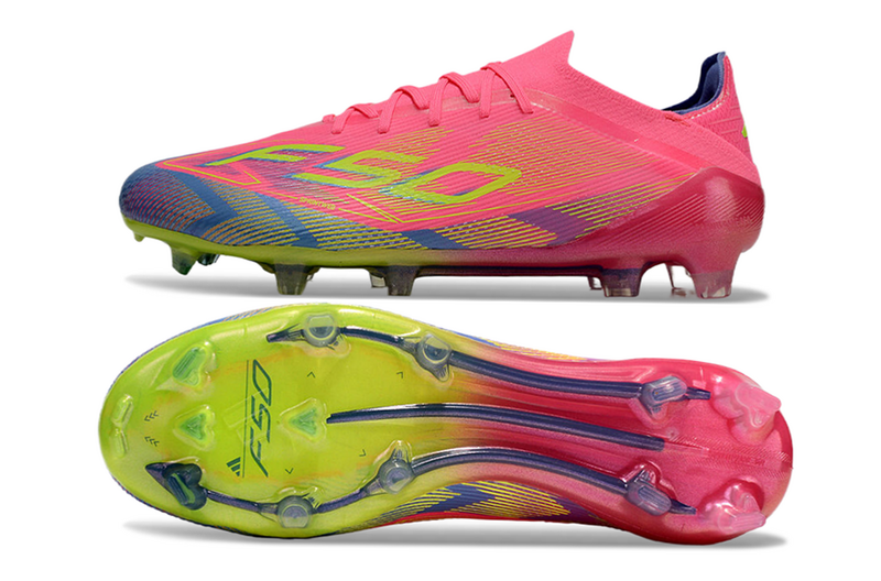 ADIDAS F50.1 ELITE CAMPO "MIAMI VICE" - ROSA E VERDE