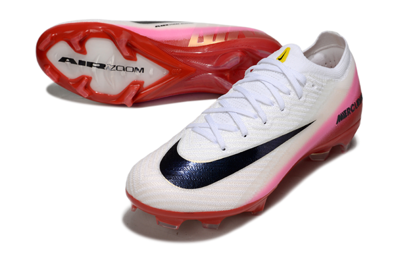 CHUTEIRA NIKE AIR ZOOM MERCURIAL VAPOR 16 ELITE CAMPO "FEAR NOTHING" - BRANCA E ROSA