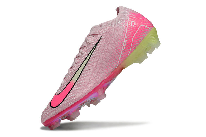 CHUTEIRA NIKE AIR ZOOM MERCURIAL VAPOR 16 ELITE CAMPO - ROSA E AMARELA