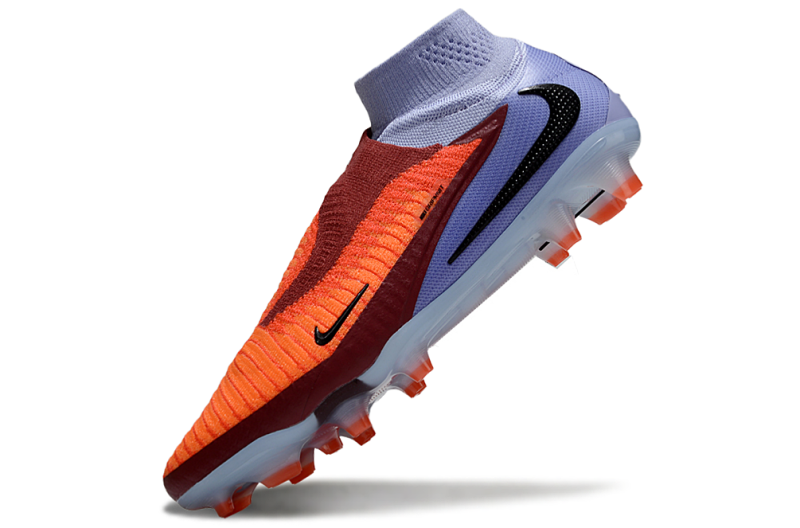 CHUTEIRA NIKE PHANTOM 6 HIGH ELITE CAMPO - LARANJA E AZUL