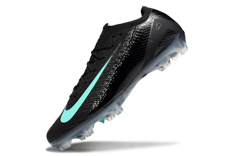 CHUTEIRA NIKE AIR ZOOM MERCURIAL VAPOR 16 ELITE CAMPO - PRETA E CIANO