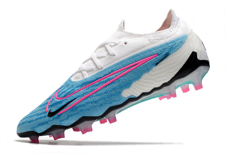 CHUTEIRA NIKE GX ELITE CAMPO - BRANCA E AZUL