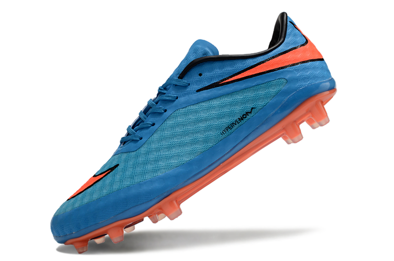 CHUTEIRA NIKE HYPERVENOM ELITE CAMPO - AZUL E LARANJA