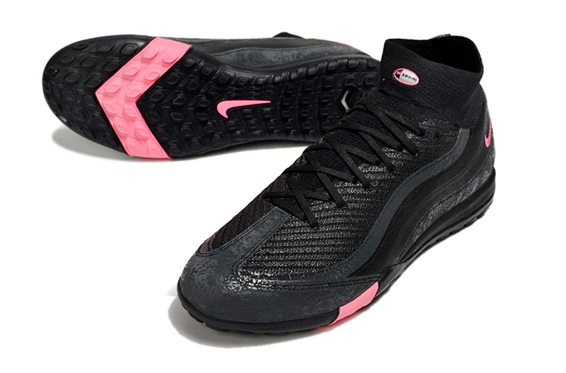 CHUTEIRA NIKE MERCURIAL AIR ZOOM SUPERFLY 10 ELITE SOCIETY "AIR MAX 95" - PRETA E ROSA