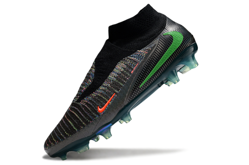 CHUTEIRA NIKE PHANTOM 6 HIGH ELITE CAMPO - PRETA E VERDE