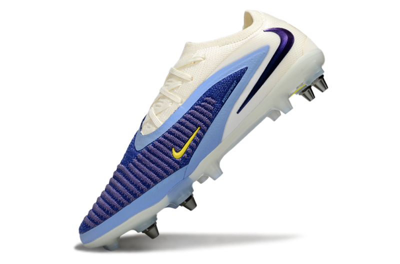 CHUTEIRA NIKE PHANTOM 6 ELITE TRAVA MISTA "FEAR NOTHING" - BRANCA E AZUL