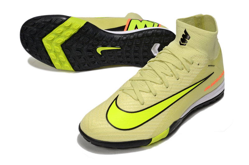 CHUTEIRA NIKE MERCURIAL AIR ZOOM SUPERFLY 10 ELITE SOCIETY "MAX VOLTAGE" - AMARELA E VERDE