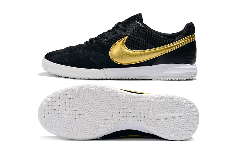 CHUTEIRA NIKE PREMIER II SALA FUTSAL - PRETA E DOURADA