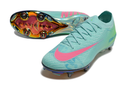 CHUTEIRA NIKE AIR ZOOM MERCURIAL VAPOR 16 ELITE TRAVA MISTA "COSMIC SPEED 2" - VERDE E ROSA