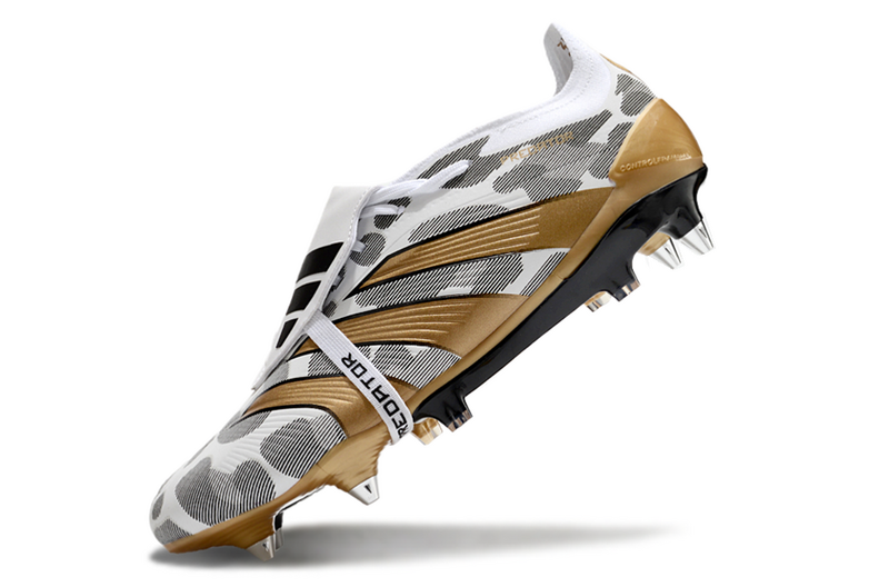 ADIDAS PREDATOR 24 FT ELITE TRAVA MISTA "GENERATION PRED 2.0" - BRANCA E DOURADA