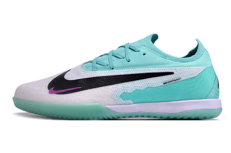 CHUTEIRA NIKE PHANTOM GX ELITE FUTSAL "READY" - AZUL E BRANCA