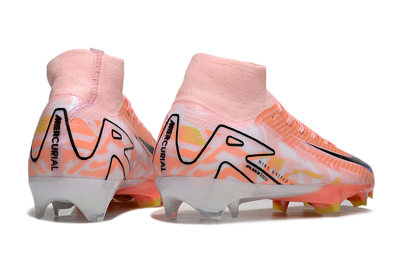 CHUTEIRA NIKE AIR ZOOM MERCURIAL SUPERFLY 10 ELITE CAMPO - LARANJA E BRANCA