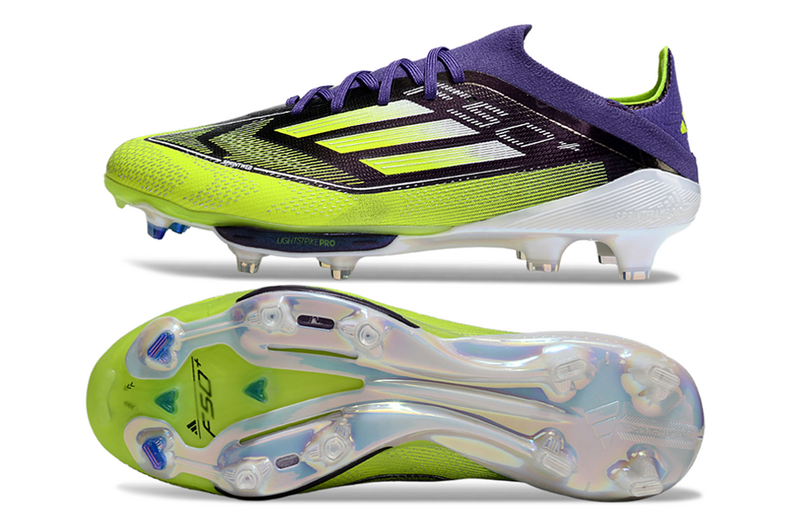 CHUTEIRA ADIDAS F50.1 LIGHTSTRIKE PRO ELITE CAMPO - AZUL E VERDE