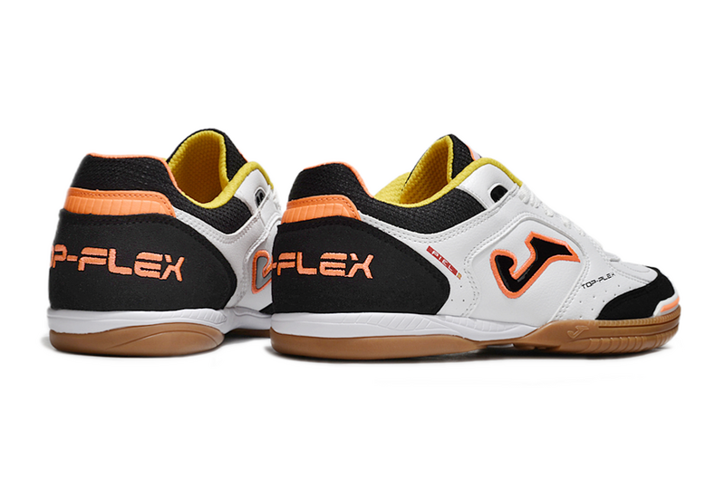 CHUTEIRA JOMA TOP FLEX FUTSAL - BRANCA E PRETA