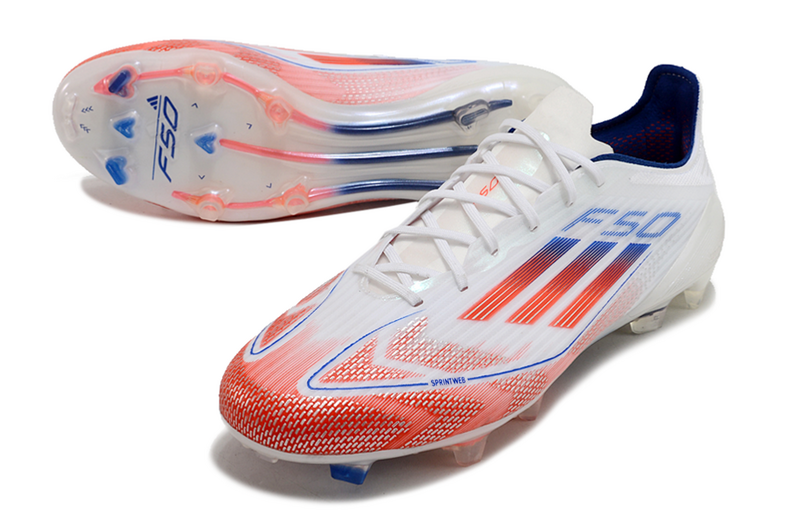 CHUTEIRA ADIDAS F50 ELITE CAMPO "ADVANCEMENT" - BRANCA E COLORIDA