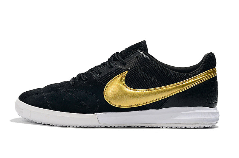 CHUTEIRA NIKE PREMIER II SALA FUTSAL - PRETA E DOURADA