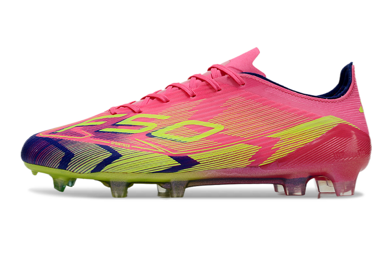 CHUTEIRA ADIDAS F50 ELITE CAMPO - VERDE E ROSA