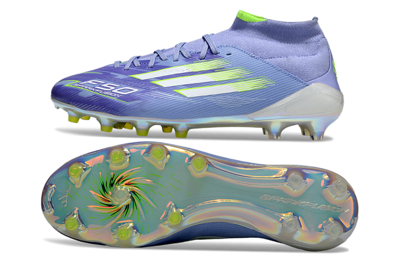 ADIDAS F50.1 MID ELITE CAMPO - ROXA E VERDE