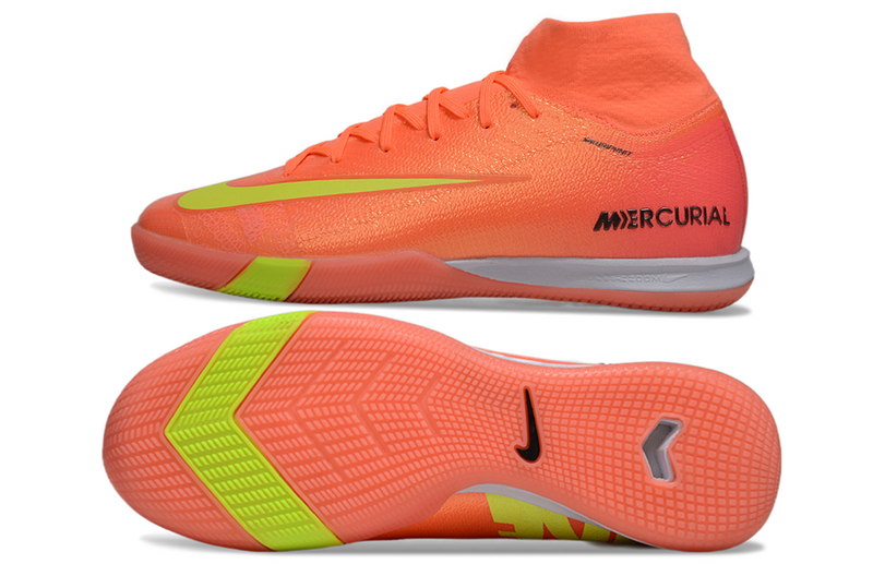 CHUTEIRA NIKE AIR ZOOM MERCURIAL SUPERFLY 10 ELITE FUTSAL "COSMIC SPEED 2" - LARANJA E AMARELA