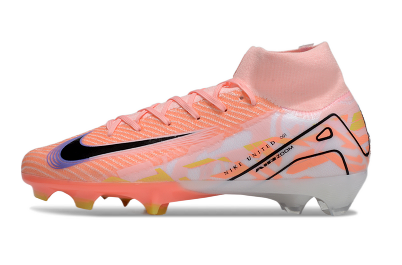 CHUTEIRA NIKE AIR ZOOM MERCURIAL SUPERFLY 10 ELITE CAMPO - LARANJA E BRANCA