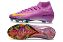 CHUTEIRA NIKE AIR ZOOM MERCURIAL SUPERFLY 10 ELITE CAMPO - ROXA E AMARELA