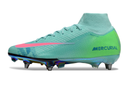 CHUTEIRA NIKE AIR ZOOM MERCURIAL SUPERFLY 10 ELITE TRAVA MISTA "COSMIC SPEED 2" - VERDE E ROSA