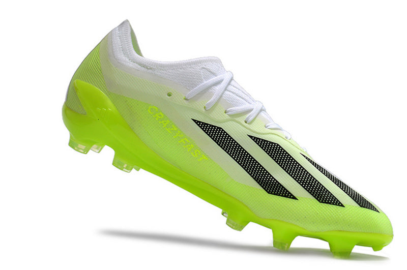 CHUTEIRA ADIDAS X CRAZYFAST.1 CAMPO "CRAZYRUSH" - VERDE E BRANCA