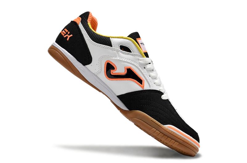 CHUTEIRA JOMA TOP FLEX FUTSAL - BRANCA E PRETA