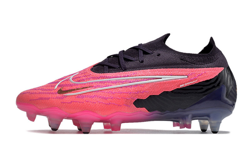 CHUTEIRA NIKE GX ELITE TRAVA MISTA FIXA - ROSA E PRETA