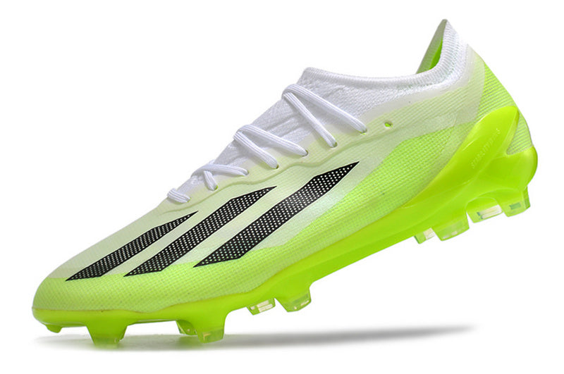 CHUTEIRA ADIDAS X CRAZYFAST.1 CAMPO "CRAZYRUSH" - VERDE E BRANCA