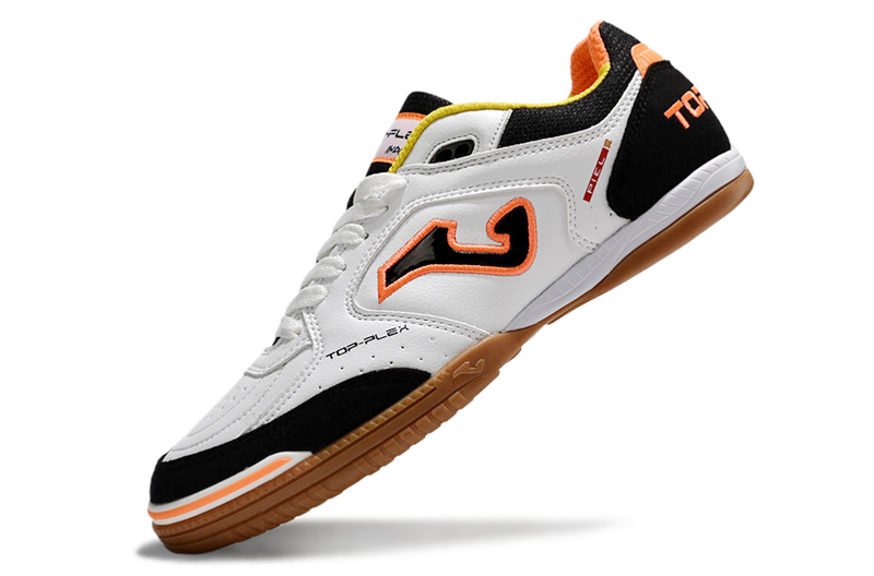CHUTEIRA JOMA TOP FLEX FUTSAL - BRANCA E PRETA