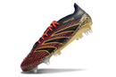 ADIDAS PREDATOR 24 ELITE TRAVA MISTA - PRETA, VERMELHA E DOURADA