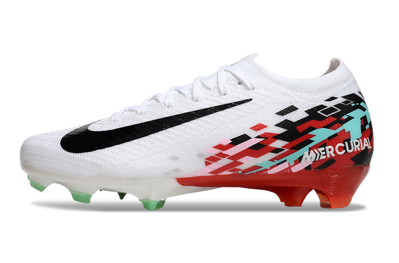CHUTEIRA NIKE AIR ZOOM MERCURIAL VAPOR 16 ELITE CAMPO - BRANCA E VERMELHA