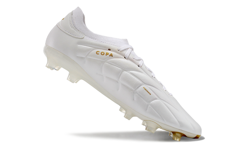 CHUTEIRA ADIDAS COPA PURE II CAMPO "PEARLIZED" BRANCA E DOURADA