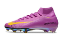 CHUTEIRA NIKE AIR ZOOM MERCURIAL SUPERFLY 10 ELITE CAMPO - ROXA E AMARELA