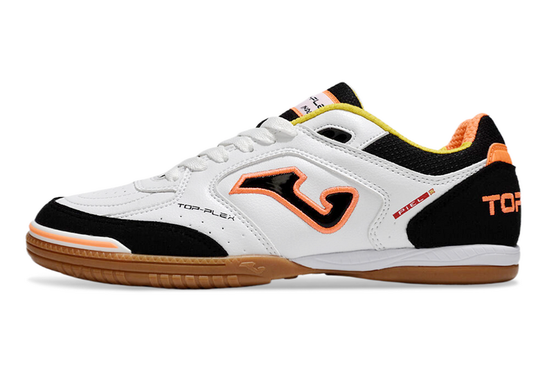 CHUTEIRA JOMA TOP FLEX FUTSAL - BRANCA E PRETA