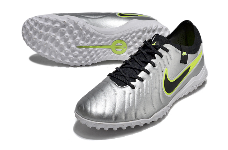 CHUTEIRA NIKE TIEMPO LEGEND 10 SOCIETY - CINZA E VERDE