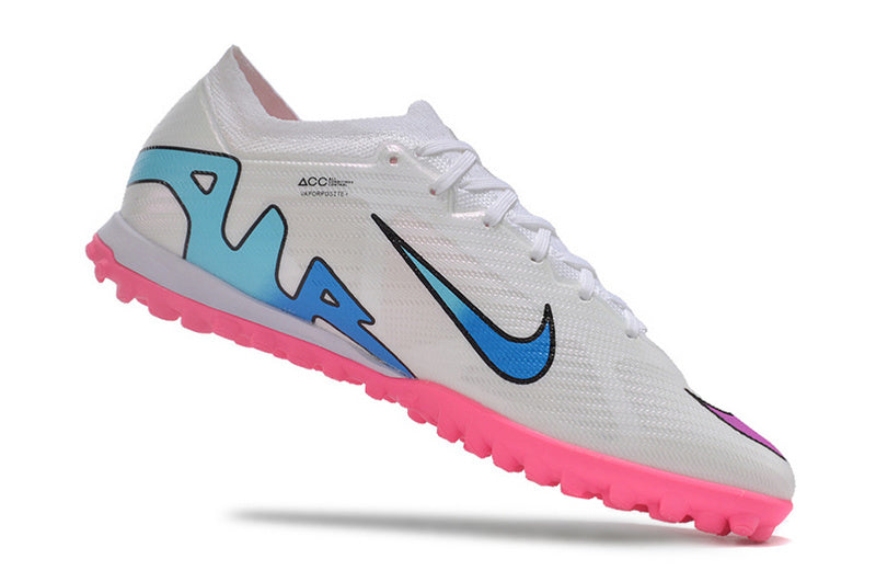 CHUTEIRA NIKE MERCURIAL AIR ZOOM VAPOR 15 ELITE SOCIETY - BRANCA E ROSA