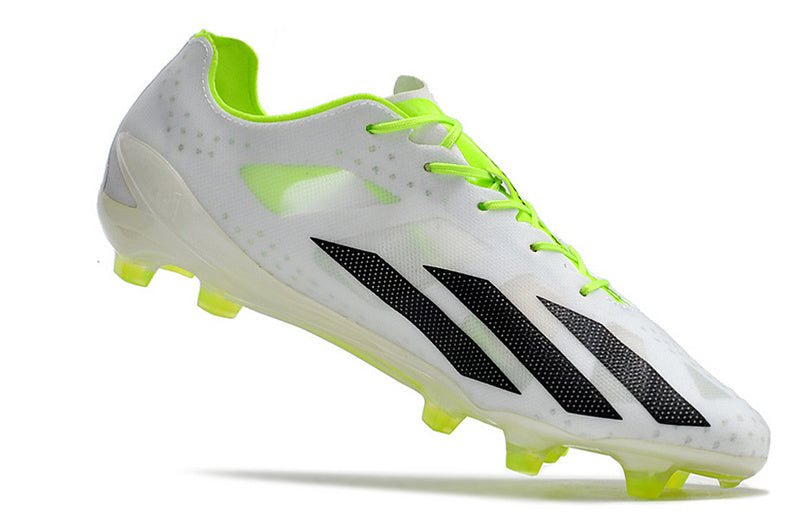 CHUTEIRA ADIDAS X CRAZYFAST+ CAMPO "STRONG" - BRANCA E VERDE