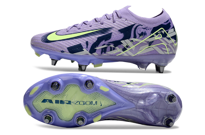 CHUTEIRA NIKE AIR ZOOM MERCURIAL VAPOR 16 ELITE TRAVA MISTA "UNITED 001" - ROXA E VERDE
