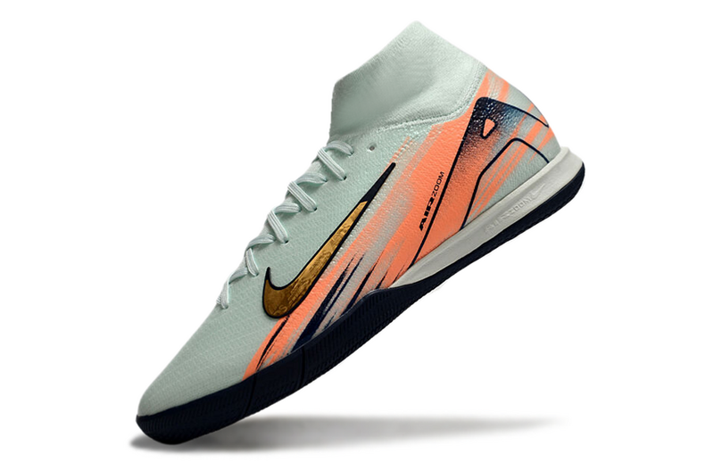 CHUTEIRA NIKE AIR ZOOM MERCURIAL SUPERFLY 10 ELITE FUTSAL - VERDE E LARANJA