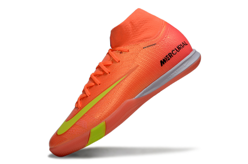 CHUTEIRA NIKE AIR ZOOM MERCURIAL SUPERFLY 10 ELITE FUTSAL "COSMIC SPEED 2" - LARANJA E AMARELA
