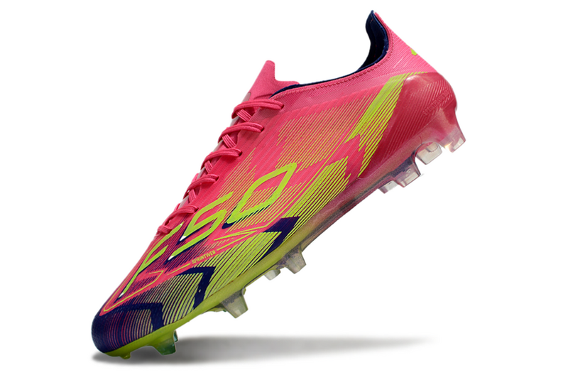 CHUTEIRA ADIDAS F50 ELITE CAMPO - VERDE E ROSA