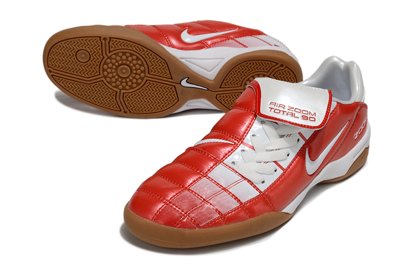 CHUTEIRA NIKE AIR ZOOM TOTAL 90 III FUTSAL - VERMELHA E BRANCA