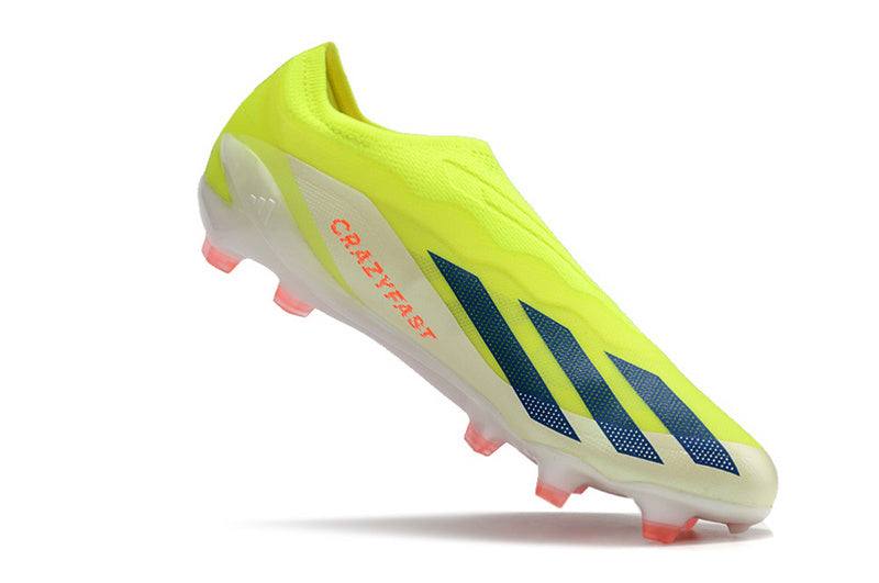 CHUTEIRA ADIDAS X CRAZYFAST+ CAMPO "SOLAR ENERGY" - VERDE E BRANCA