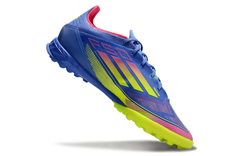 CHUTEIRA ADIDAS F50 SOCIETY - AZUL E COLORIDA